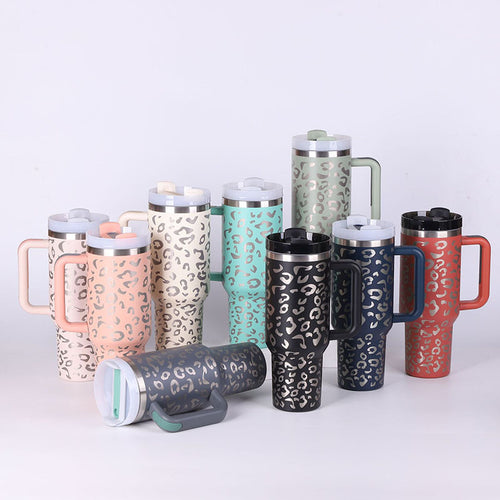 40oz Stainless Steel Tumbler with Handle